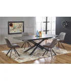 CAPELLO FOLDING TABLE, TABLE TOP - DARK GRAY, LEGS - BLACK order